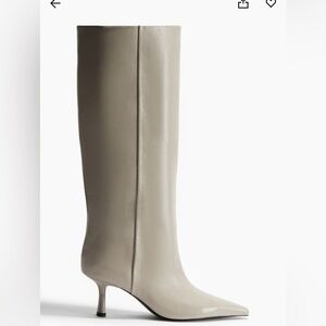 H&M Elegant Cream Knee-High Women's Boots 7M NWOB